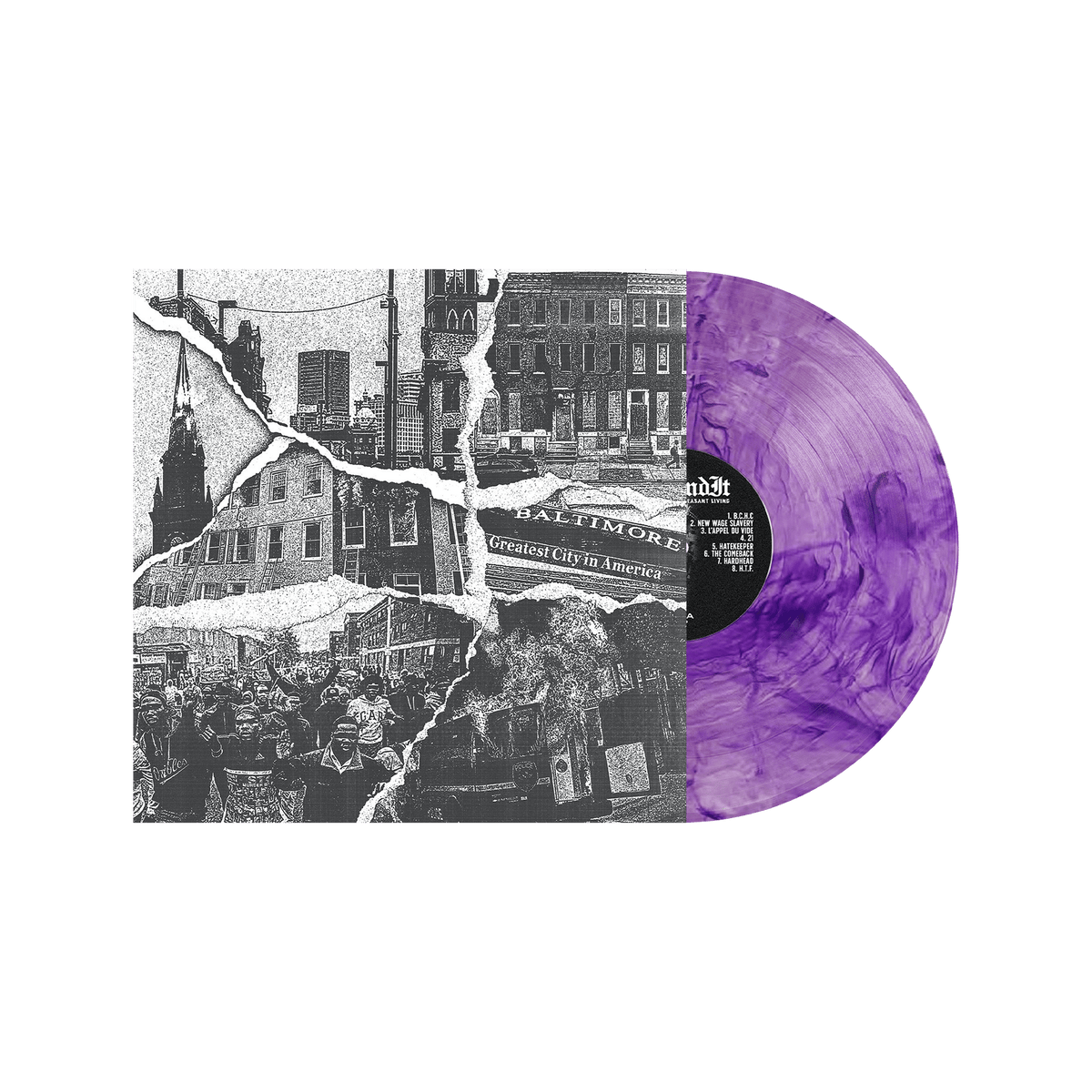 Unpleasant Living 12" Vinyl - Purple Swirl Effect