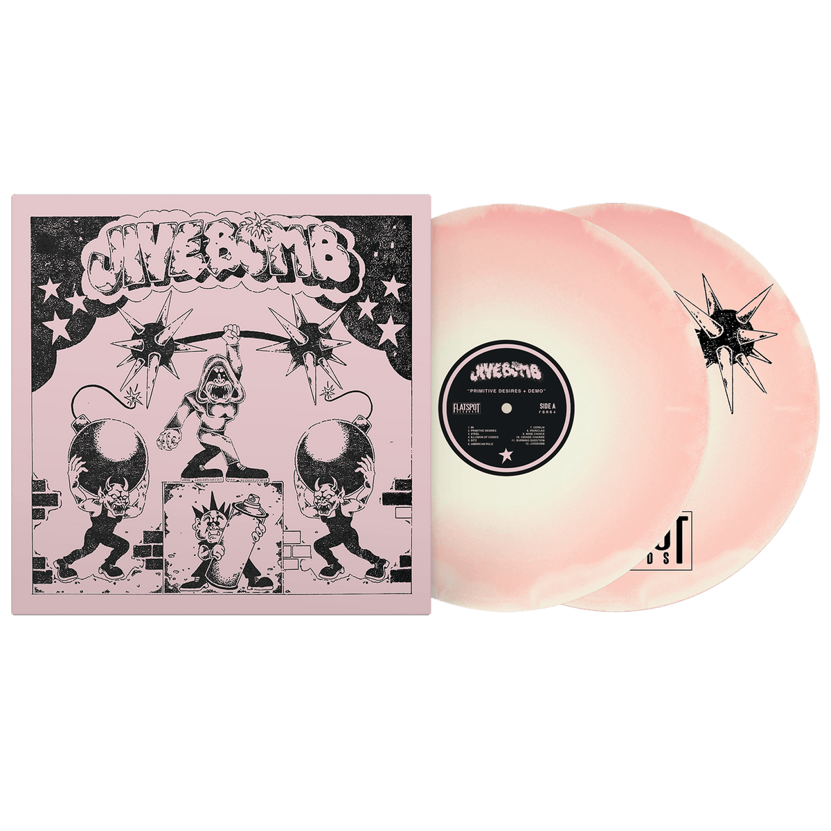 Primitive Desires Demo 12" Vinyl - Pink/White/Bone