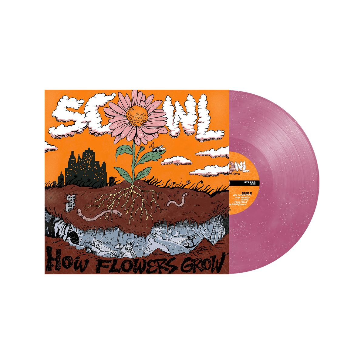 How Flowers Grow 12" Vinyl - Violet Glitter