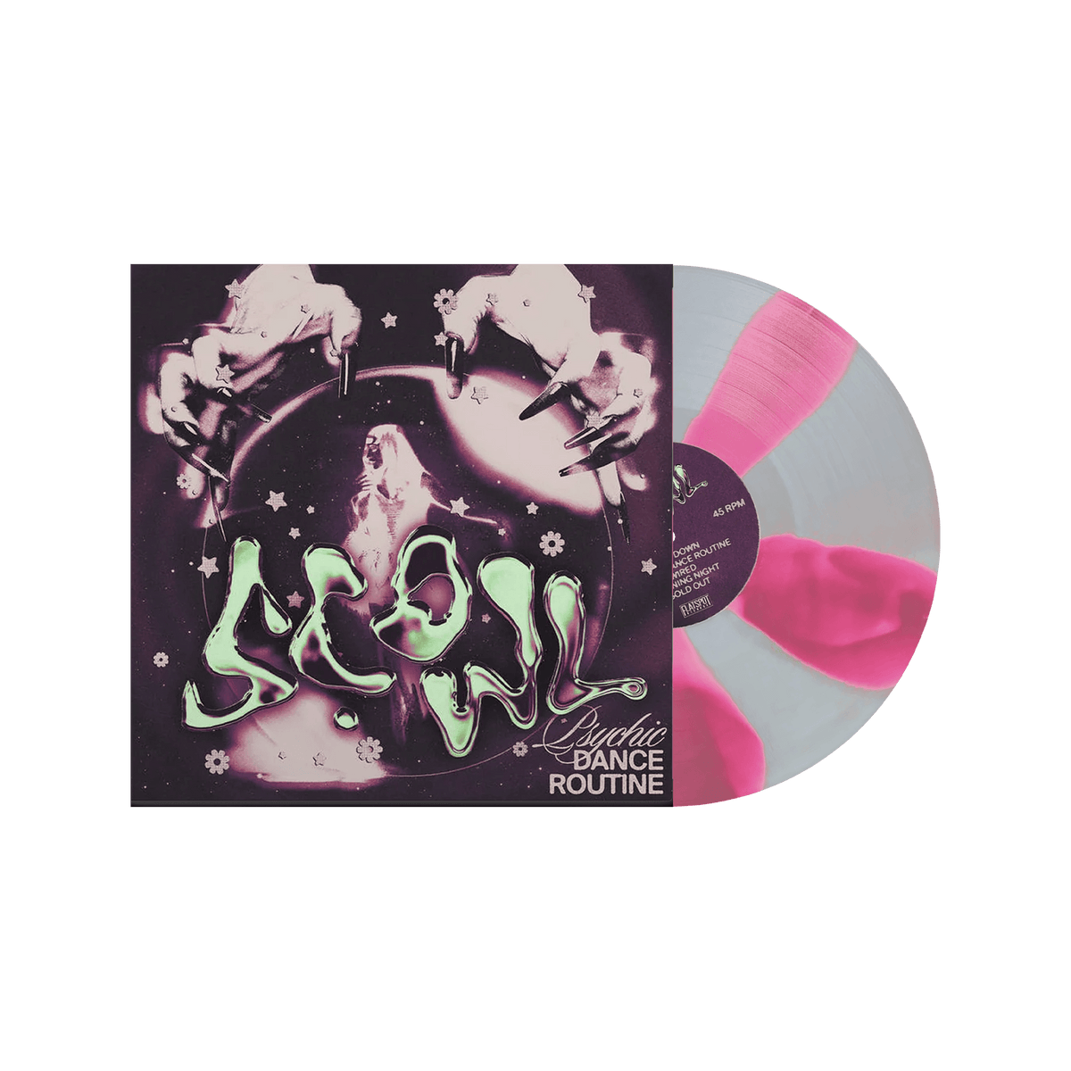 Psychic Dance Routine 12" Vinyl - Hot Pink/Silver Cornetto Vinyl